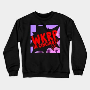 WKRP PURPLE Crewneck Sweatshirt